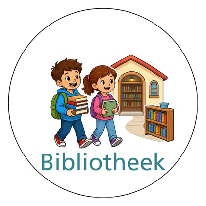 Magnetisch pictogram Bibliotheek