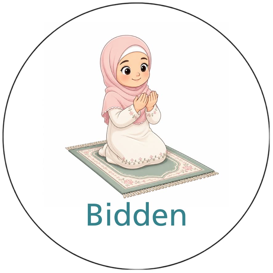 Magnetisch pictogram Bidden
