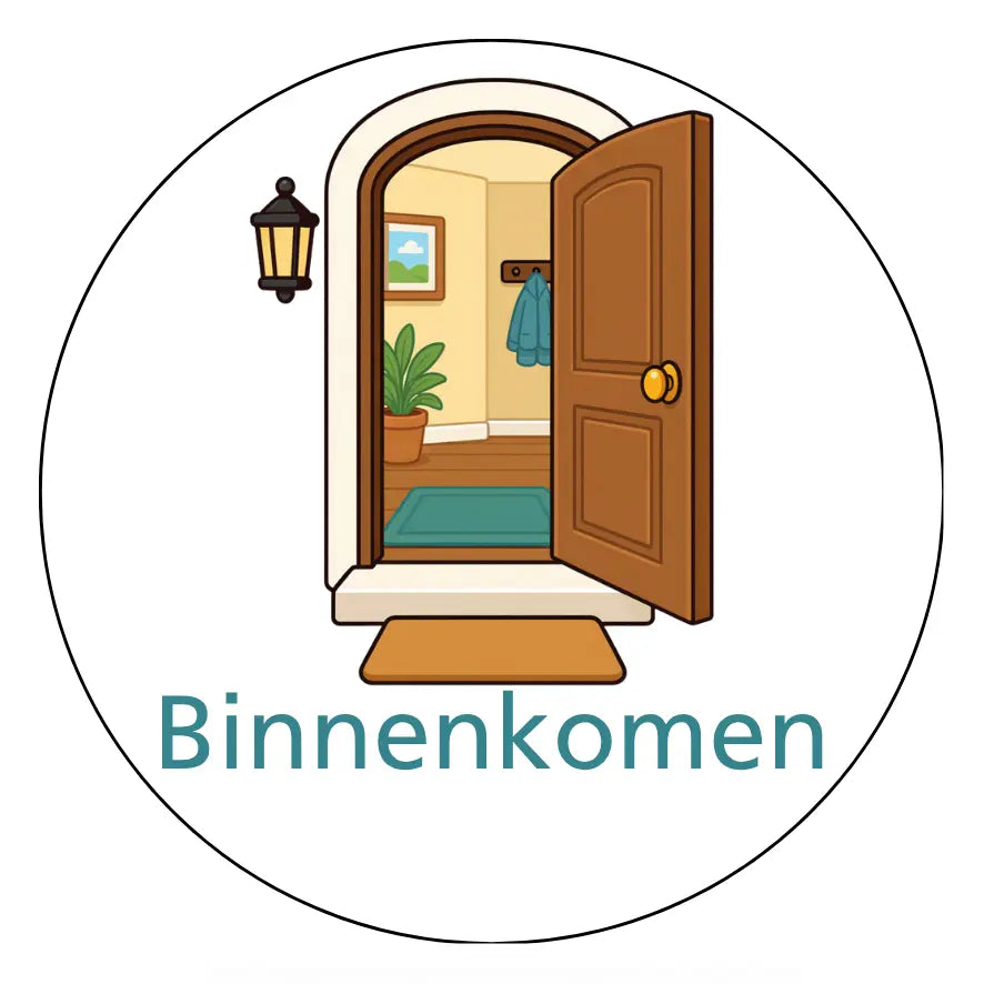 Magnetisch pictogram Binnenkomen