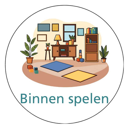 Magnetisch pictogram Binnen spelen