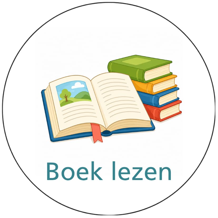 Magnetisch pictogram Boek lezen