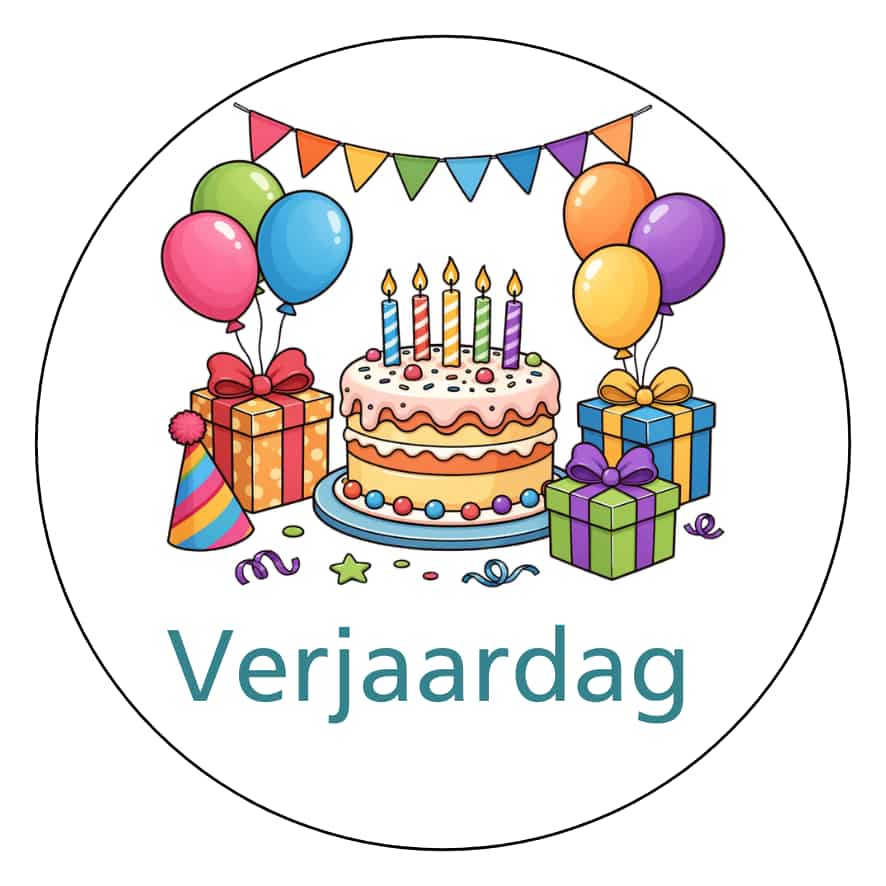 Magnetisch pictogram Verjaardag