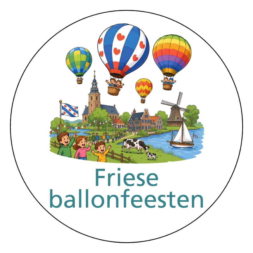 Magnetisch pictogram Friese ballonfeesten