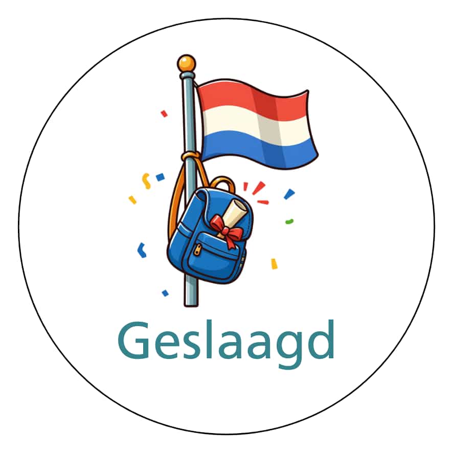 Magnetisch pictogram Geslaagd