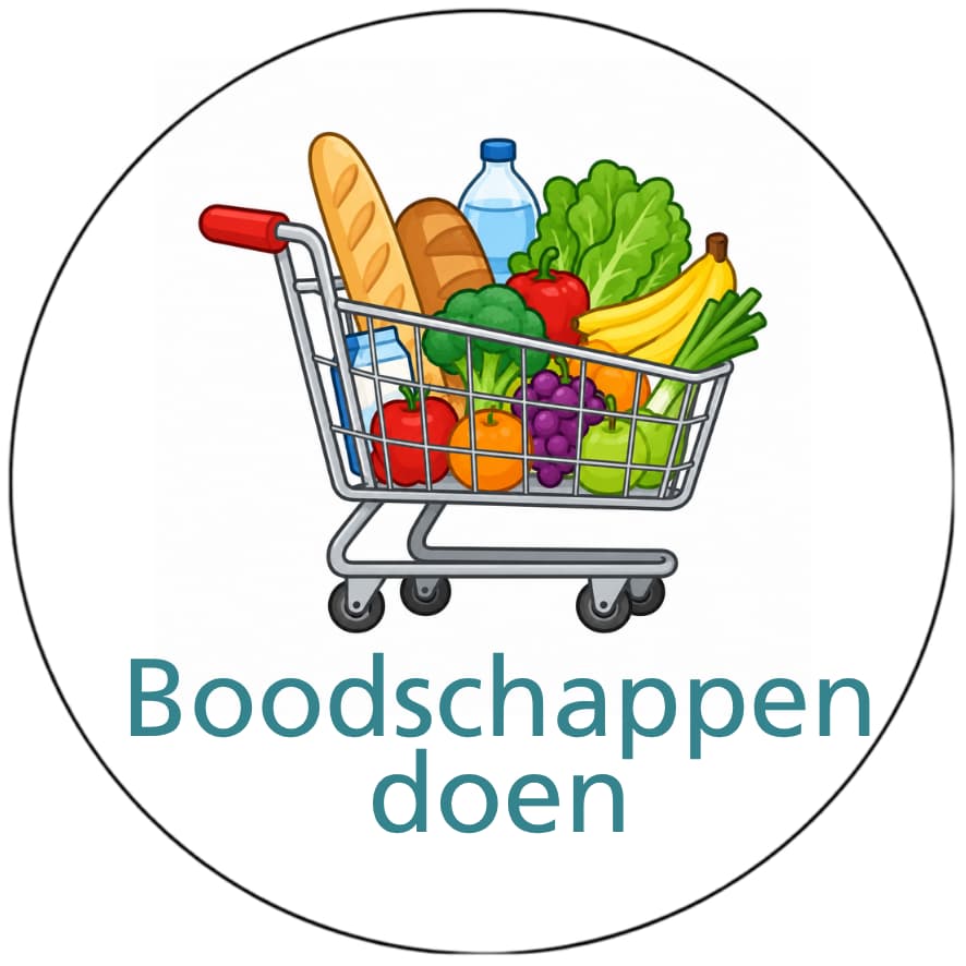 Magnetisch pictogram boodschappen doen