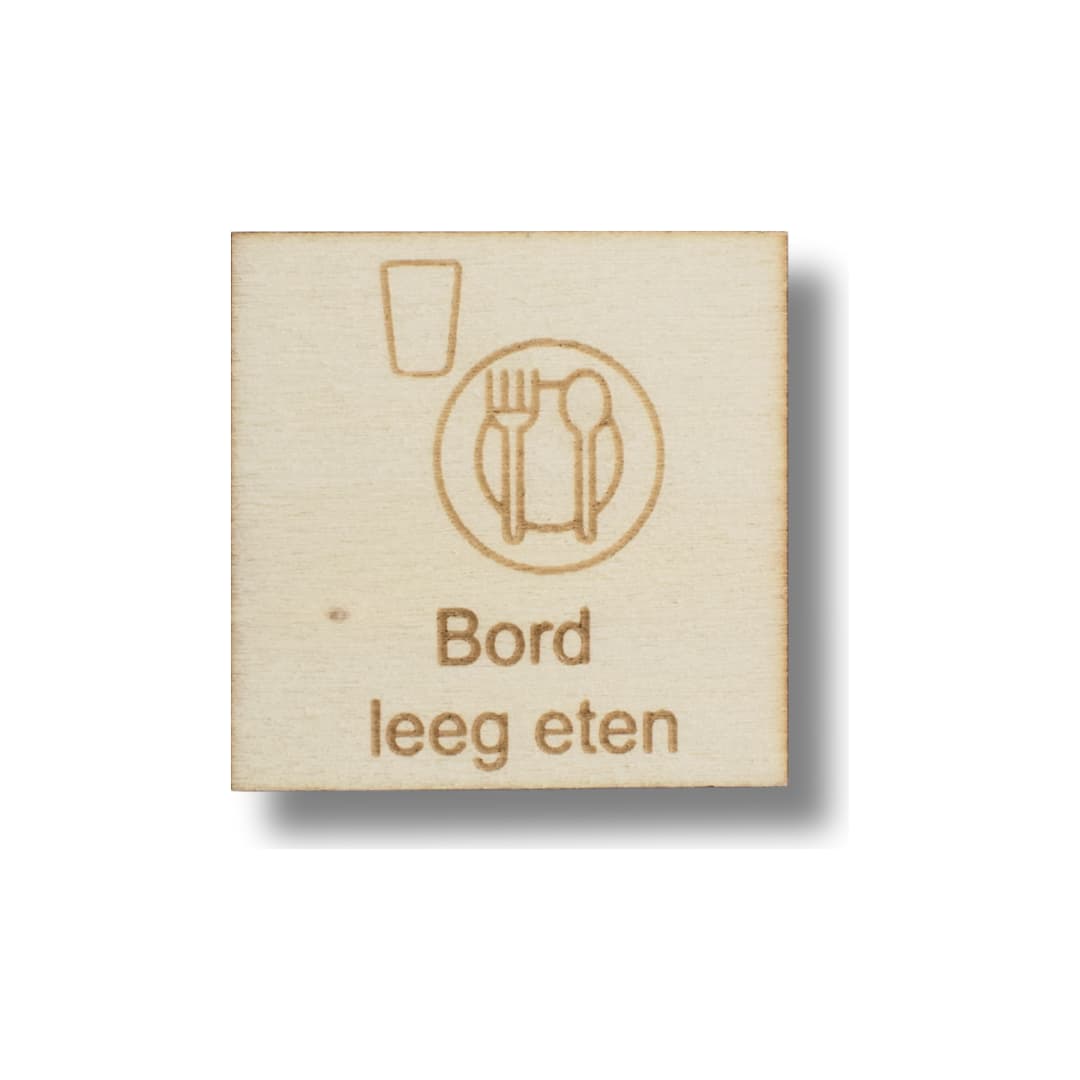 Pictogram Bord Leeg Eten