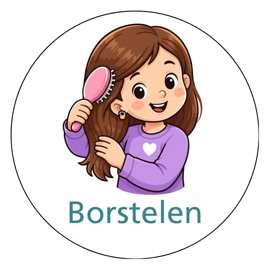 Magnetisch pictogram Borstelen