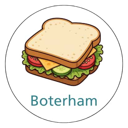 Magnetisch pictogram Boterham