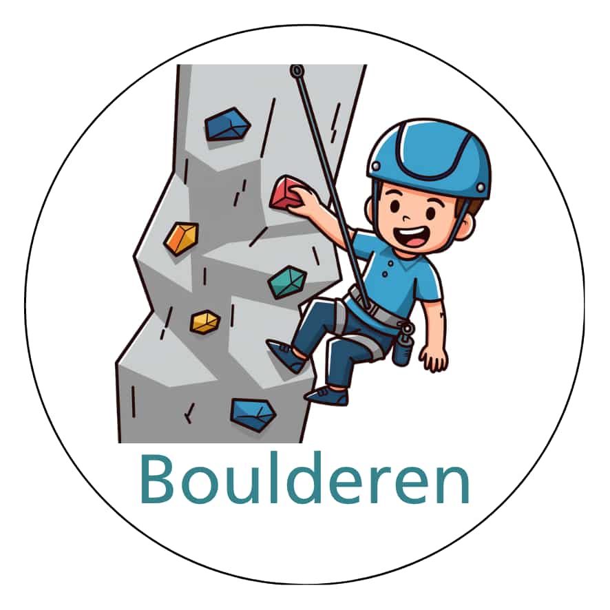 Magnetisch pictogram Boulderen