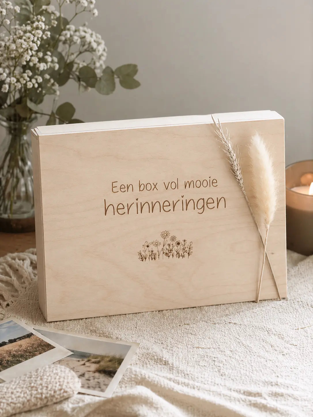 Herinneringsbox met gravure – Een box vol mooie herinneringen