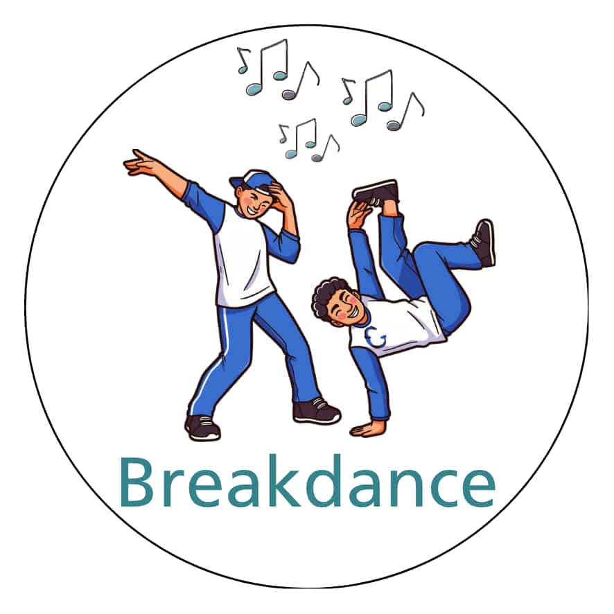 Magnetisch pictogram Breakdance