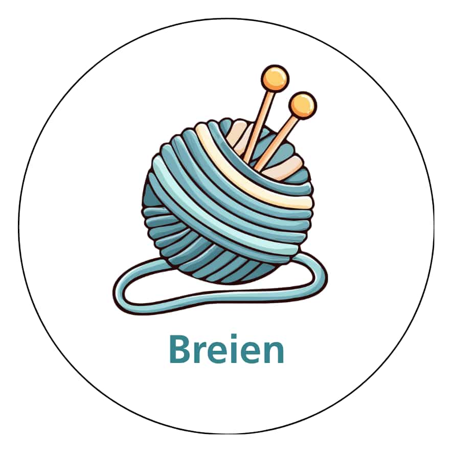 Magnetisch pictogram Breien