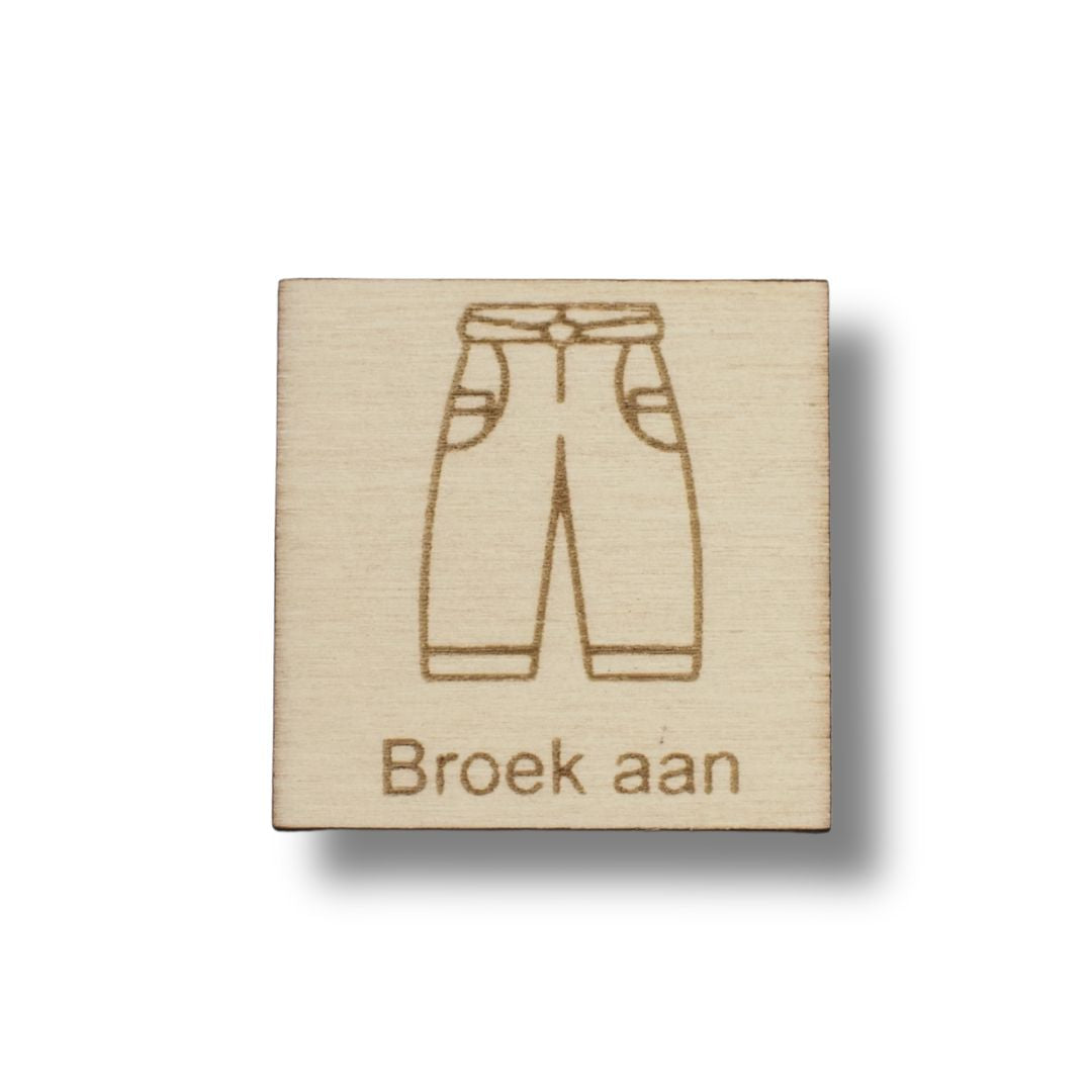 Pictogram Broek aan