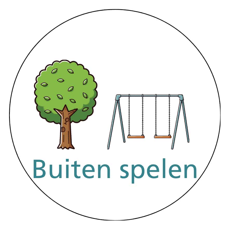 Magnetisch pictogram Buiten spelen