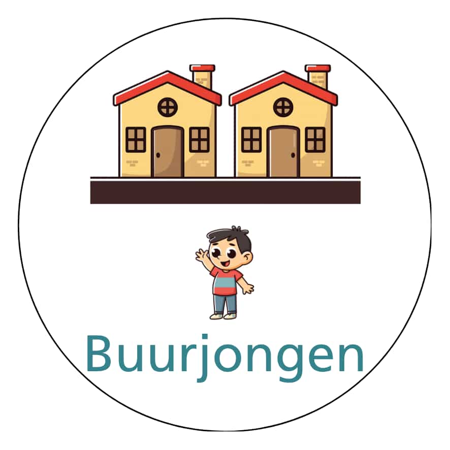 Magnetisch pictogram Buurjongen