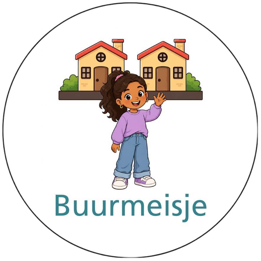 Magnetisch pictogram Buurmeisje
