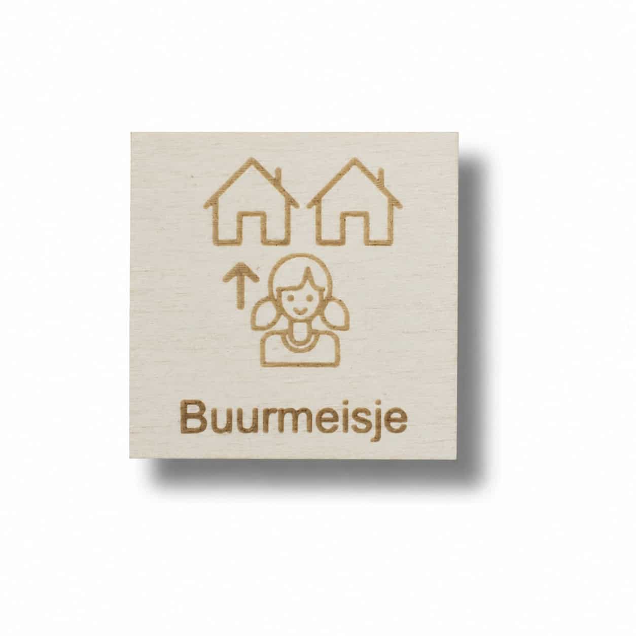 Pictogram Buurmeisje – Sociaal & Spelen Weekplanner