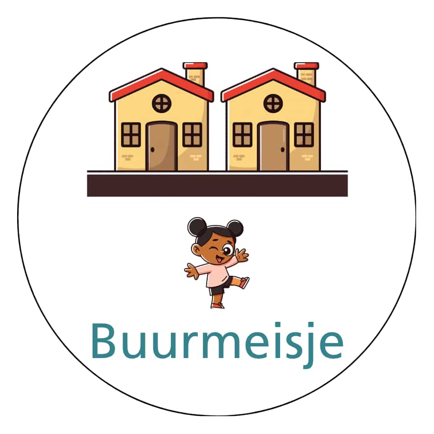 Magnetisch pictogram Buurmeisje
