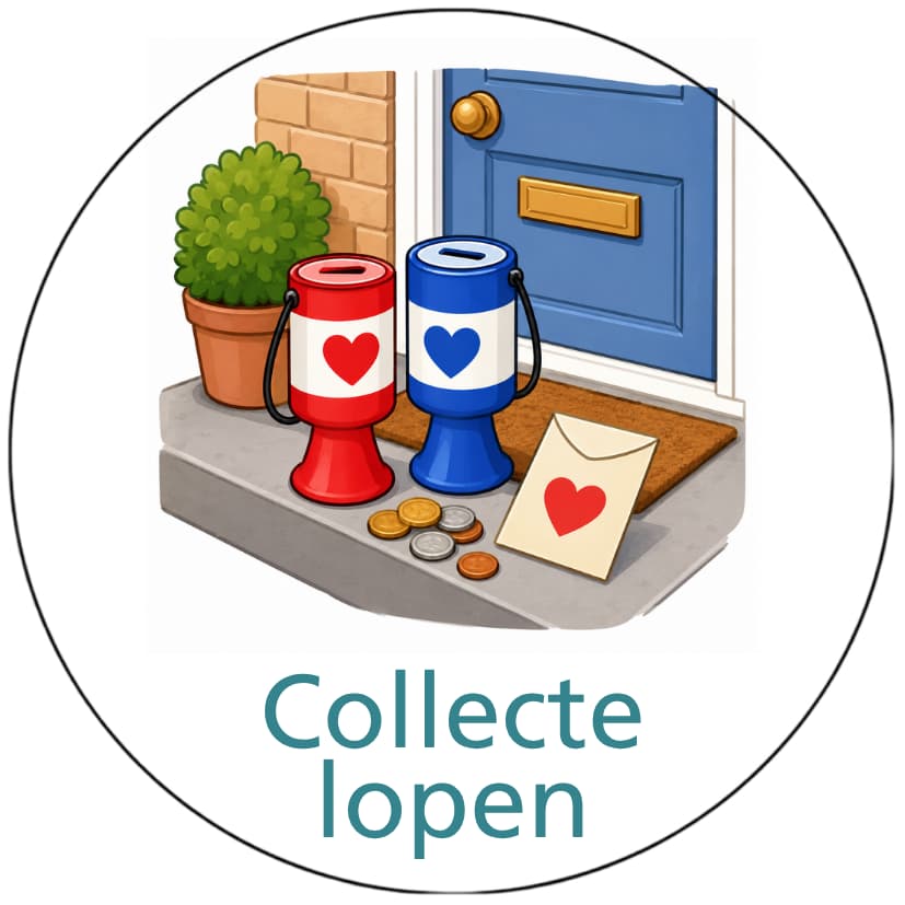 Magnetisch pictogram Collecte lopen