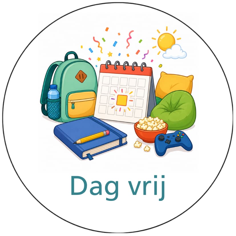 Magnetisch pictogram Dag vrij