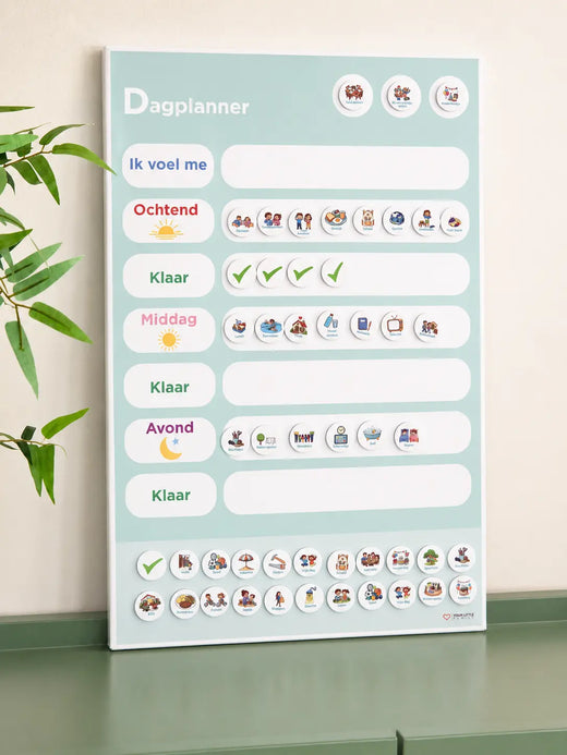 Nieuwe magnetische dagplanner voor kinderen