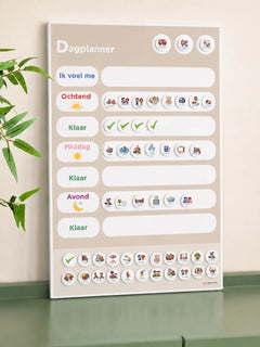 Magnetische planner in de kleur Zand