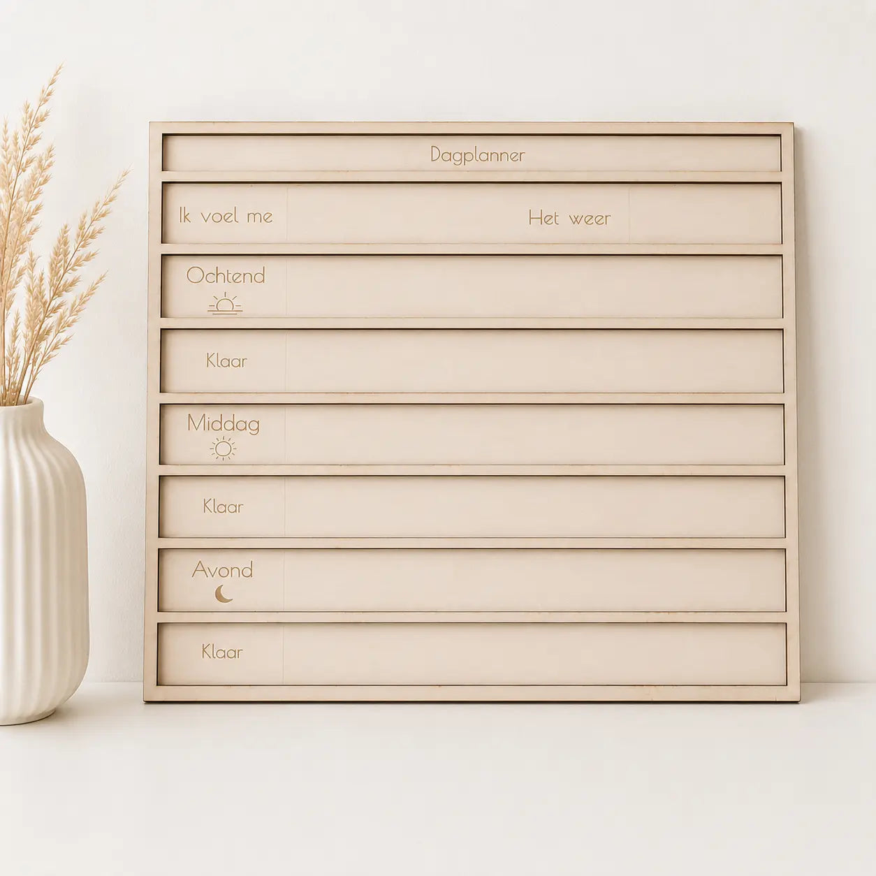 Dagplanner hout - stel het zelf samen!