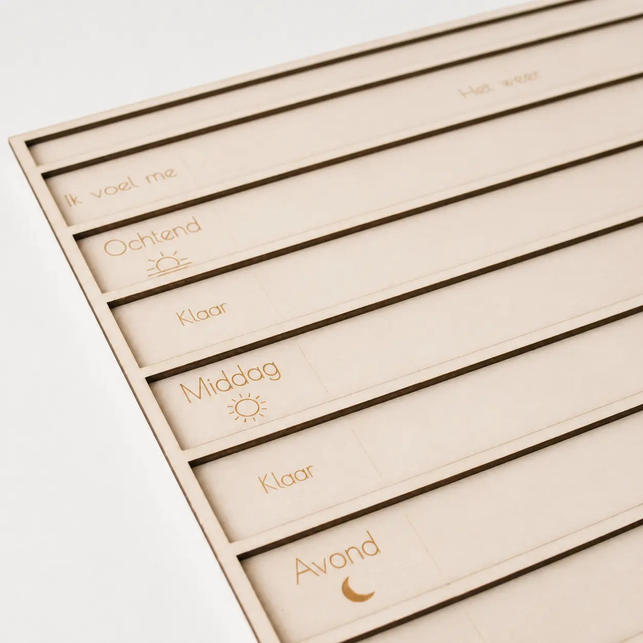 Dagplanner hout - stel het zelf samen!