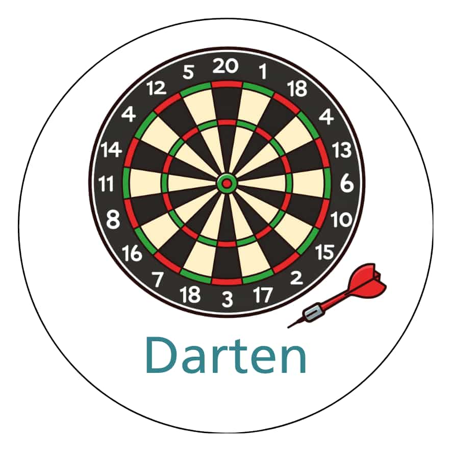 Magnetisch pictogram Darten