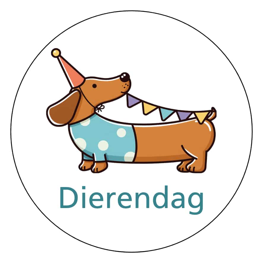 Magnetisch pictogram Dierendag