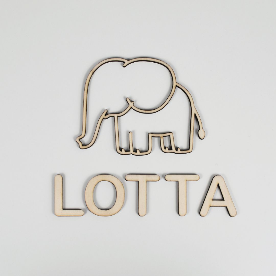 Houten speelbak decoratie – Dierentuin