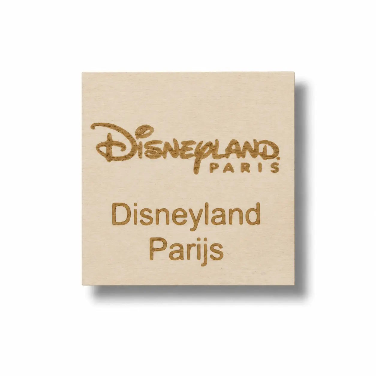 Pictogram Disneyland Parijs – houten pictogram voor uitjes en vakantie