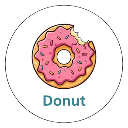 Magnetisch pictogram Donut