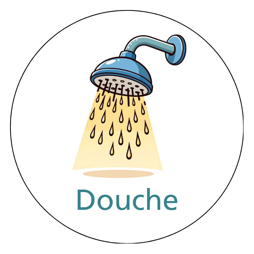 Magnetisch pictogram Douche