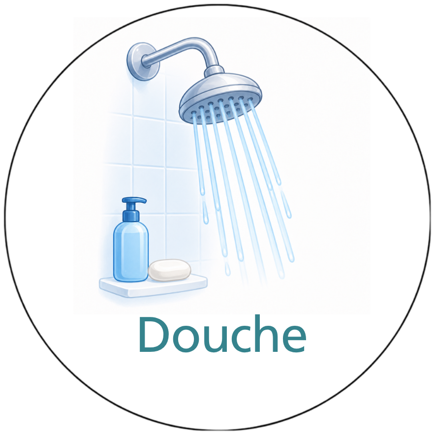 Magnetisch pictogram Douche