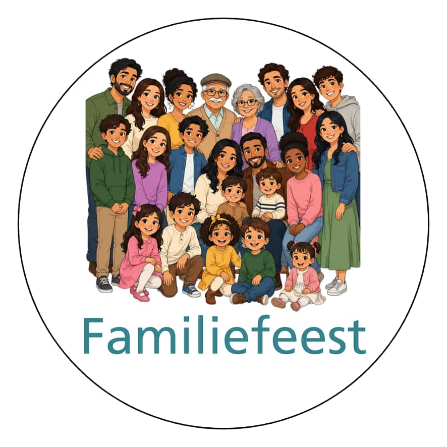 Magnetisch pictogram Familiefeest