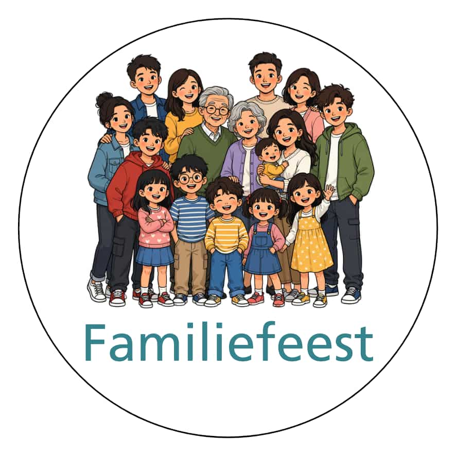Magnetisch pictogram Familiefeest