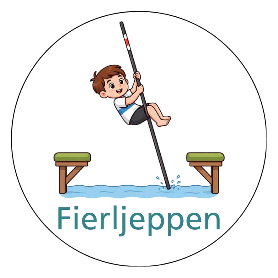 Magnetisch pictogram Fierljeppen