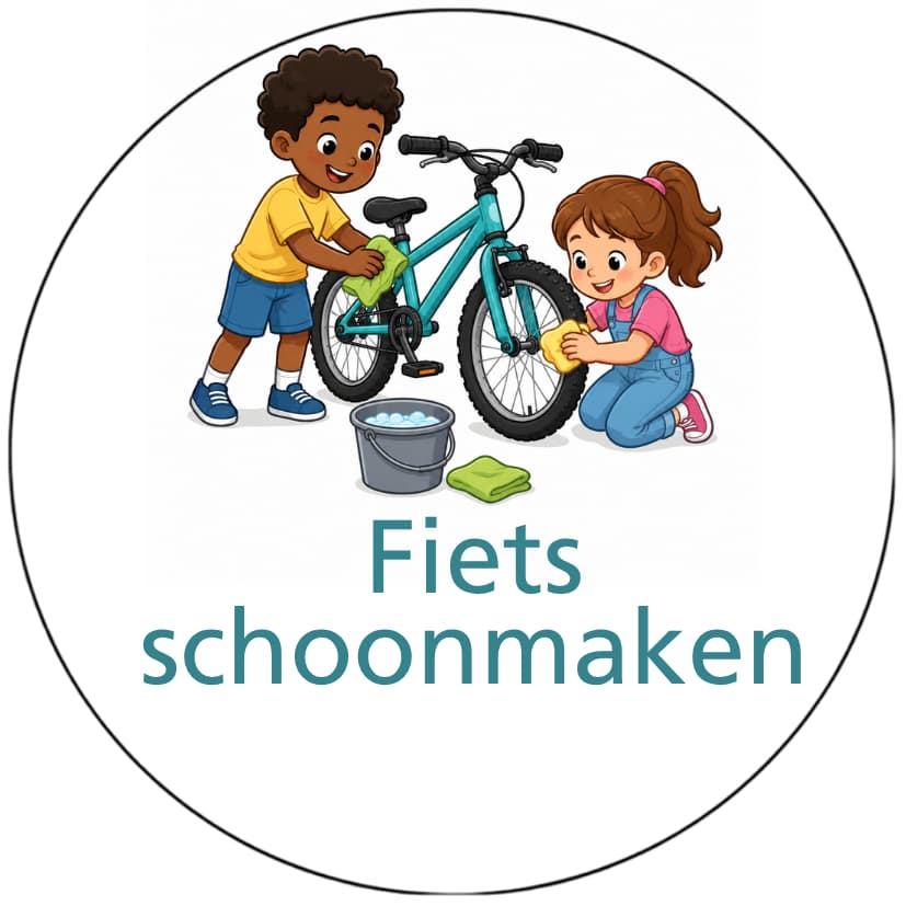 Magnetisch pictogram Fiets schoonmaken
