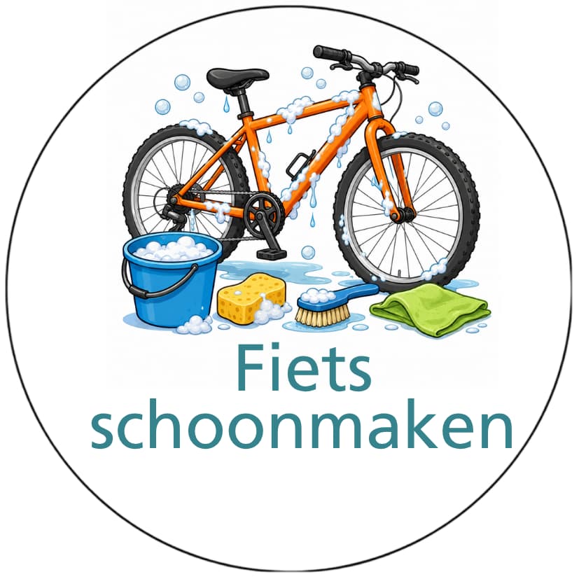 Magnetisch pictogram Fiets schoonmaken