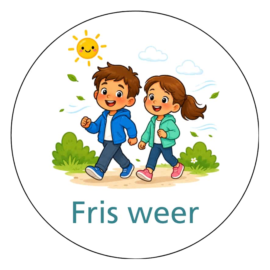 Magnetisch pictogram Fris weer