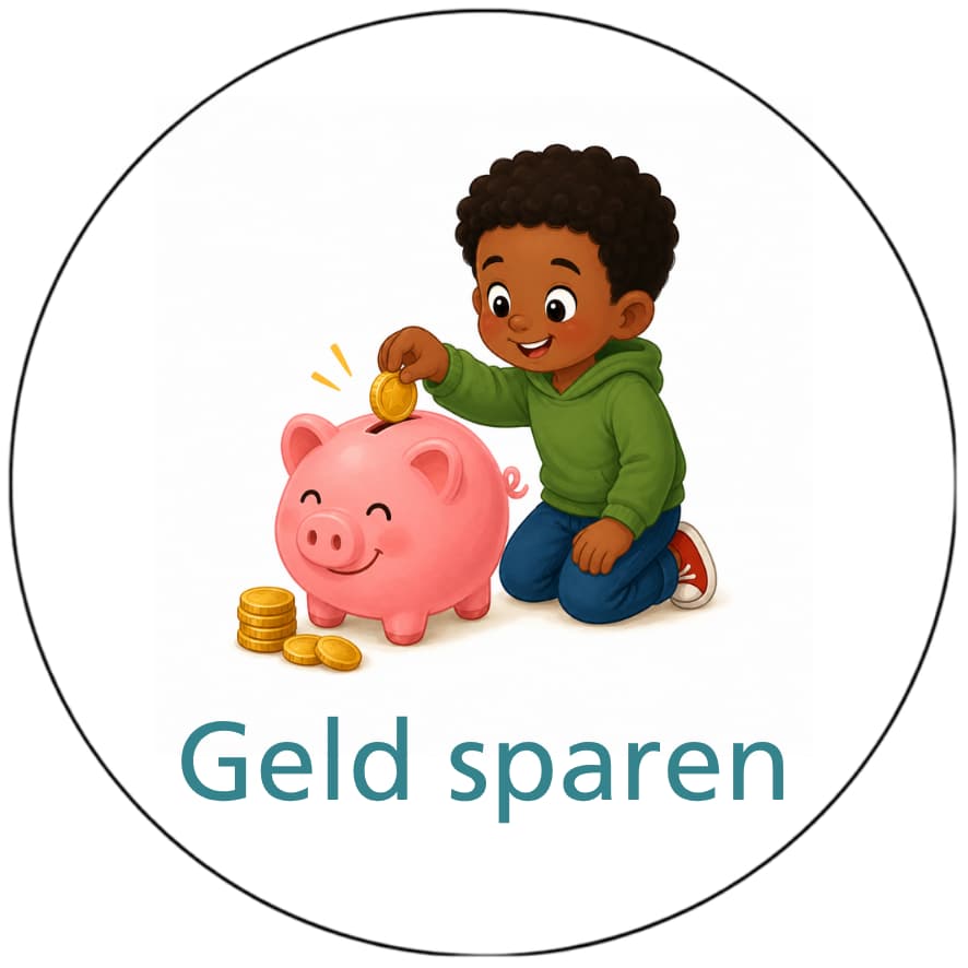Magnetisch pictogram Geld sparen