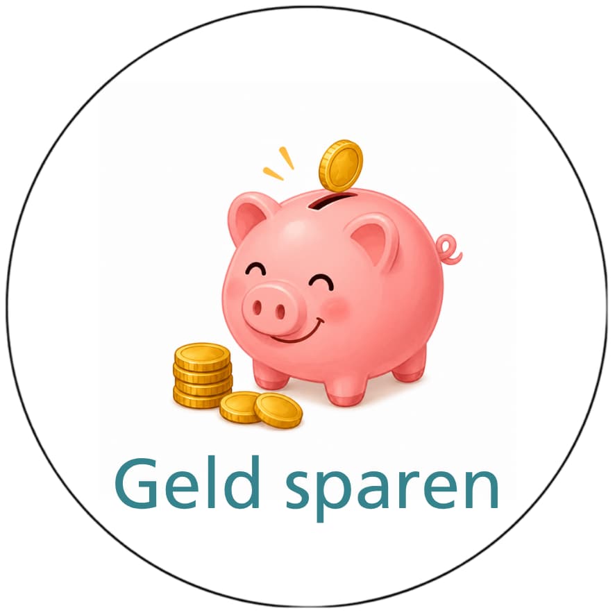 Magnetisch pictogram Geld sparen