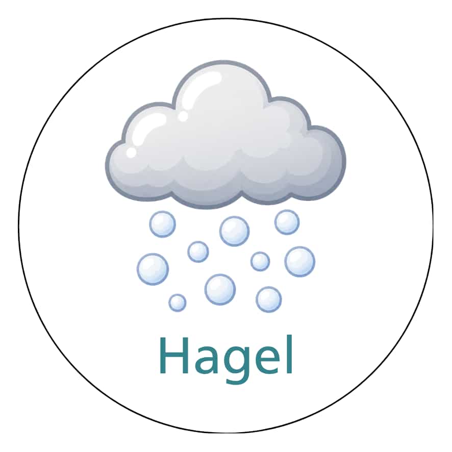 Magnetisch pictogram Hagel