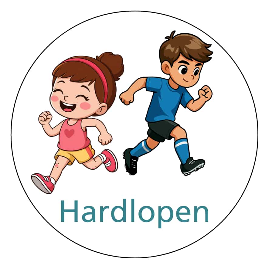 Magnetisch pictogram Hardlopen