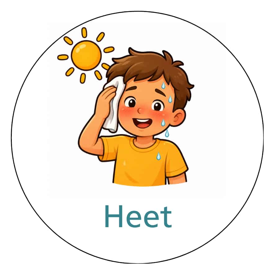 Magnetisch pictogram Heet