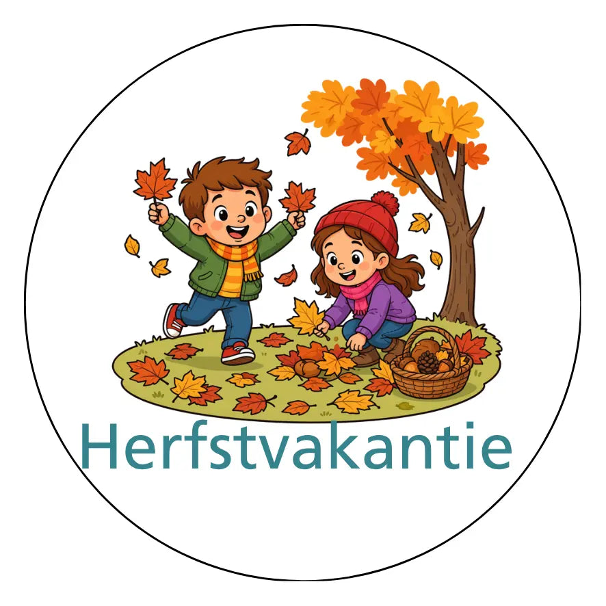 Magnetisch pictogram Herfstvakantie