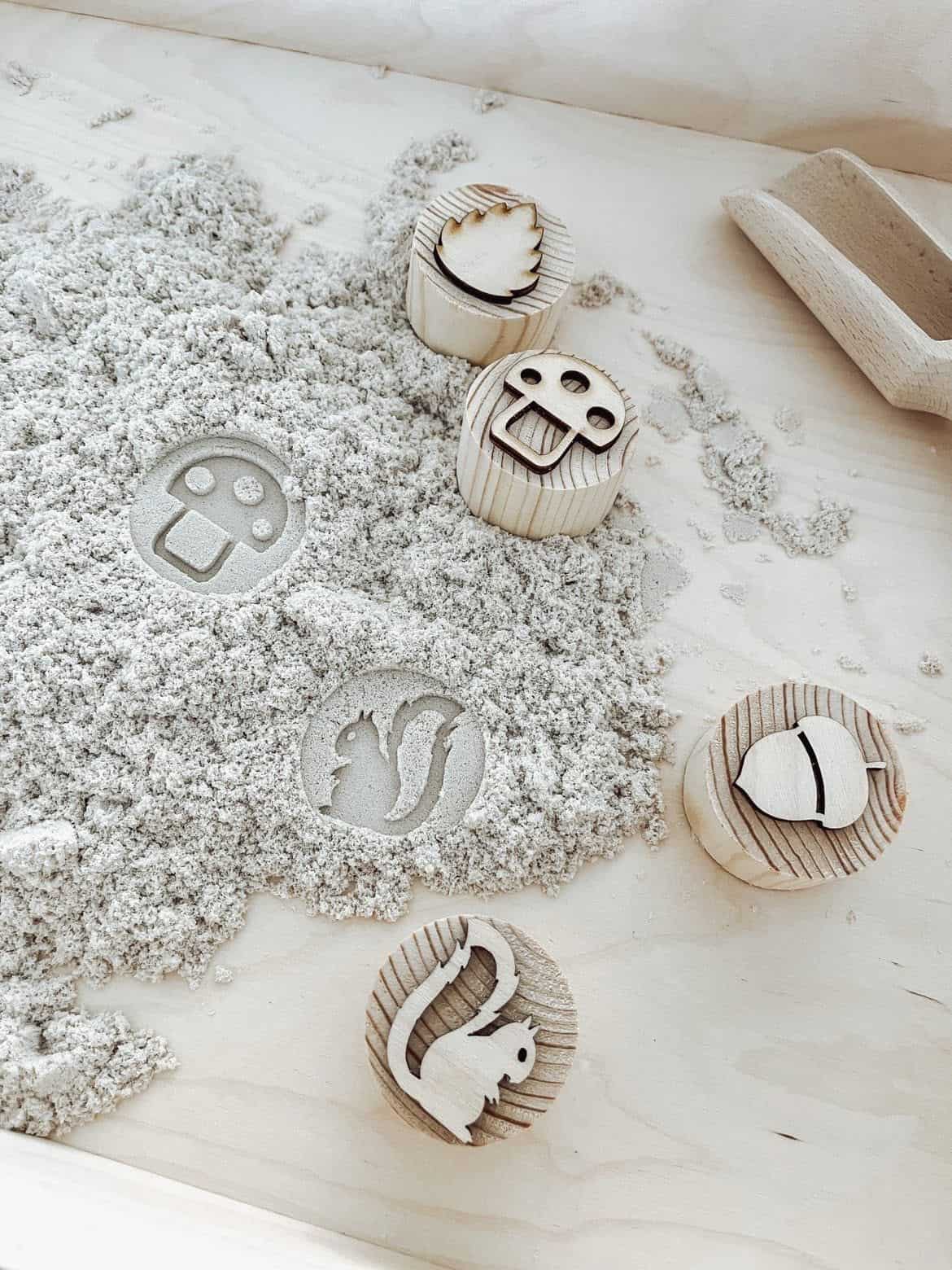 Houten herfst stempels