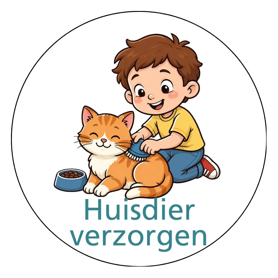 Magnetisch pictogram Huisdier verzorgen
