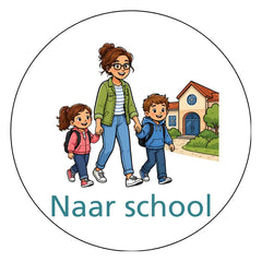 Naar school Lopend